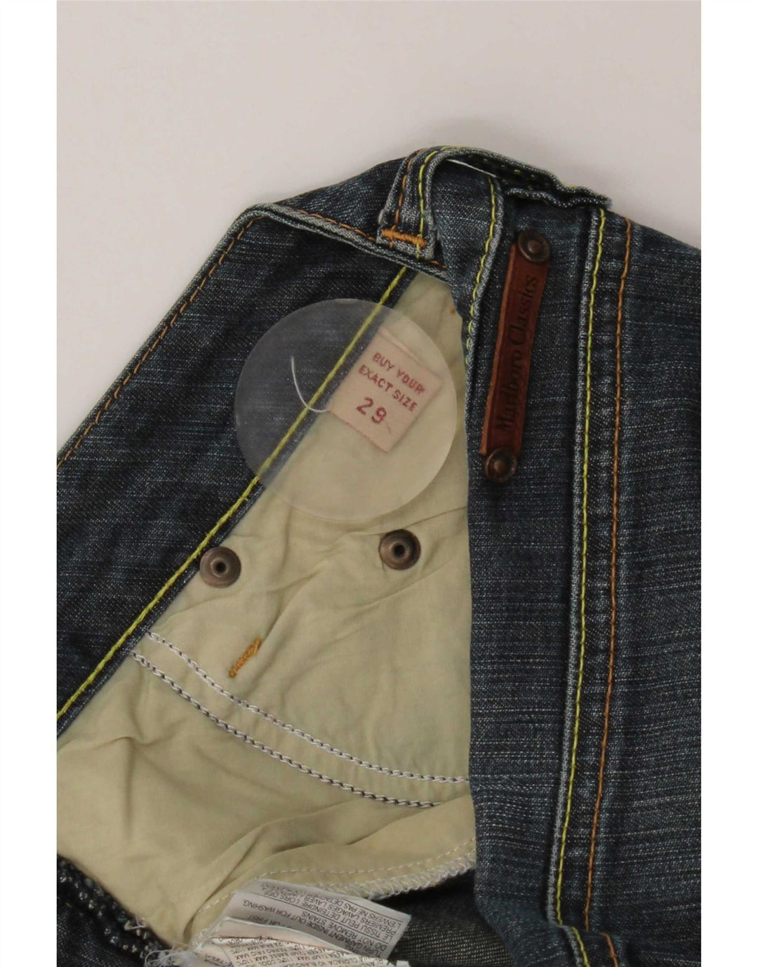 Jeans dritti da donna Marlboro Classics W29 L29 cotone blu