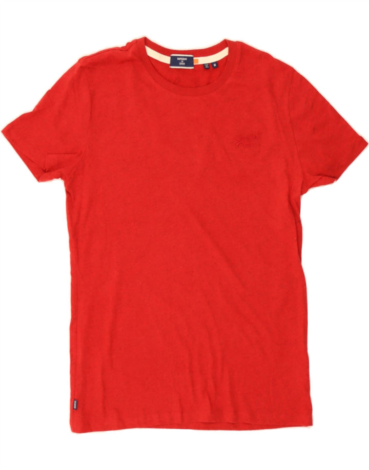 SUPERDRY Mens T-Shirt Top Medium Red Cotton Vintage Superdry and Second-Hand Superdry from Messina Hembry 