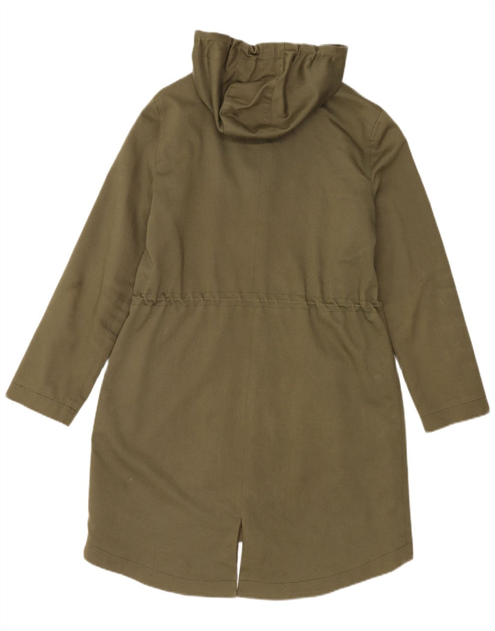 Giacca parka oversize con cappuccio da donna Reiss UK 8 piccola in cotone kaki