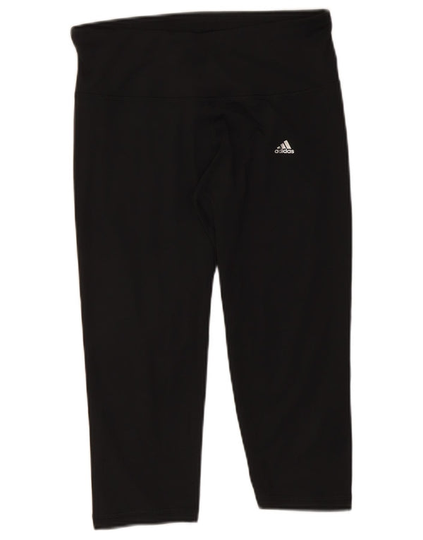 Leggings Adidas Climalite Capri da donna UK 12/14 Poliestere nero medio