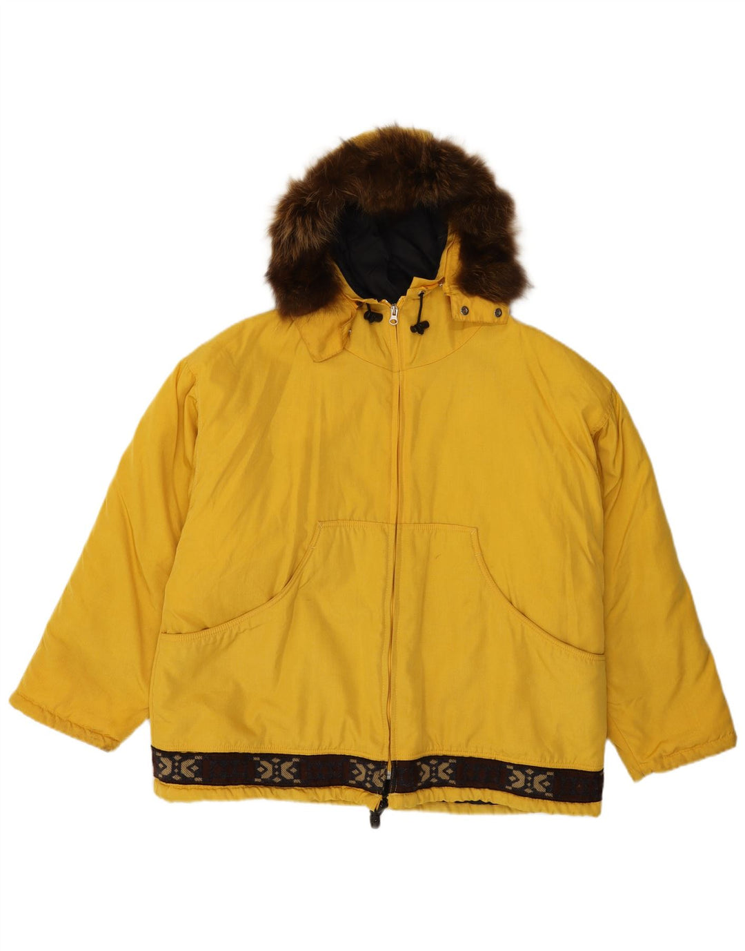 Giacca a vento Napapijri Voyage da uomo UK 40 Large Giallo Poliammide
