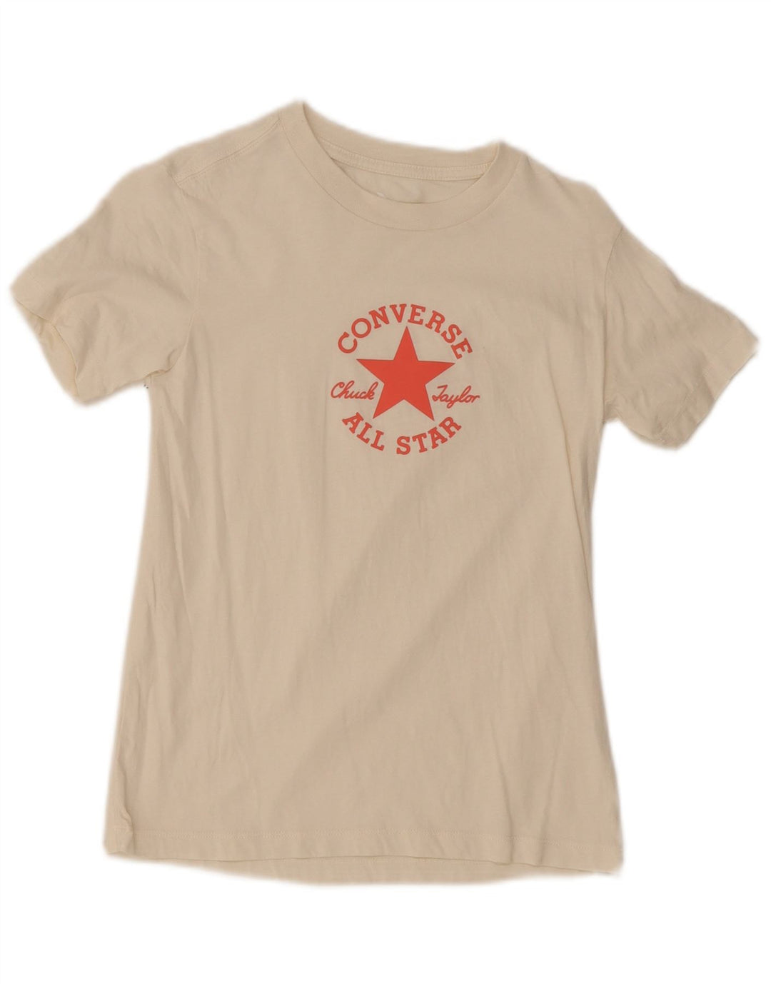T-shirt grafica da donna Converse Top UK 8 Small Bianca