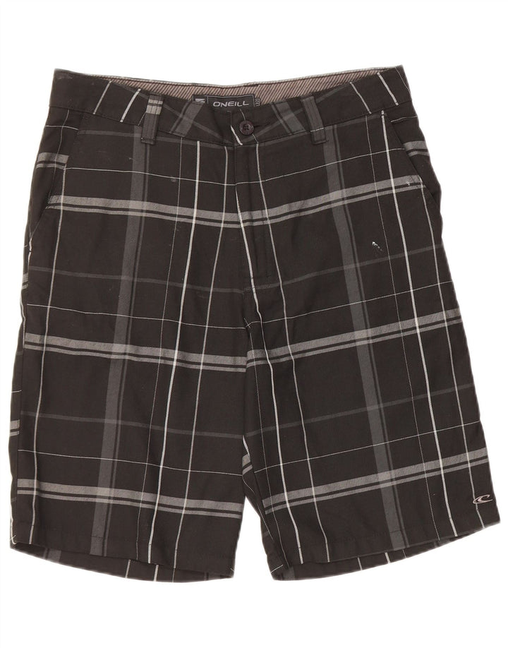 Pantaloncini chino da donna O'Neill W32 poliestere medio nero a quadri