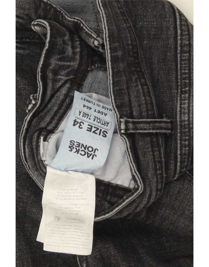 Jeans corti da uomo Jack & Jones W34 L25 Grigi