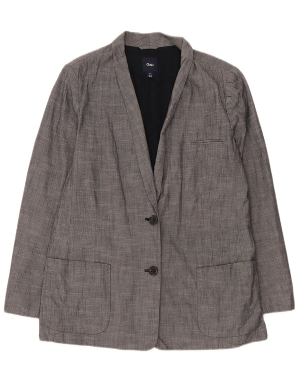Giacca blazer da donna a 2 bottoni Gap UK 18 XL cotone blu