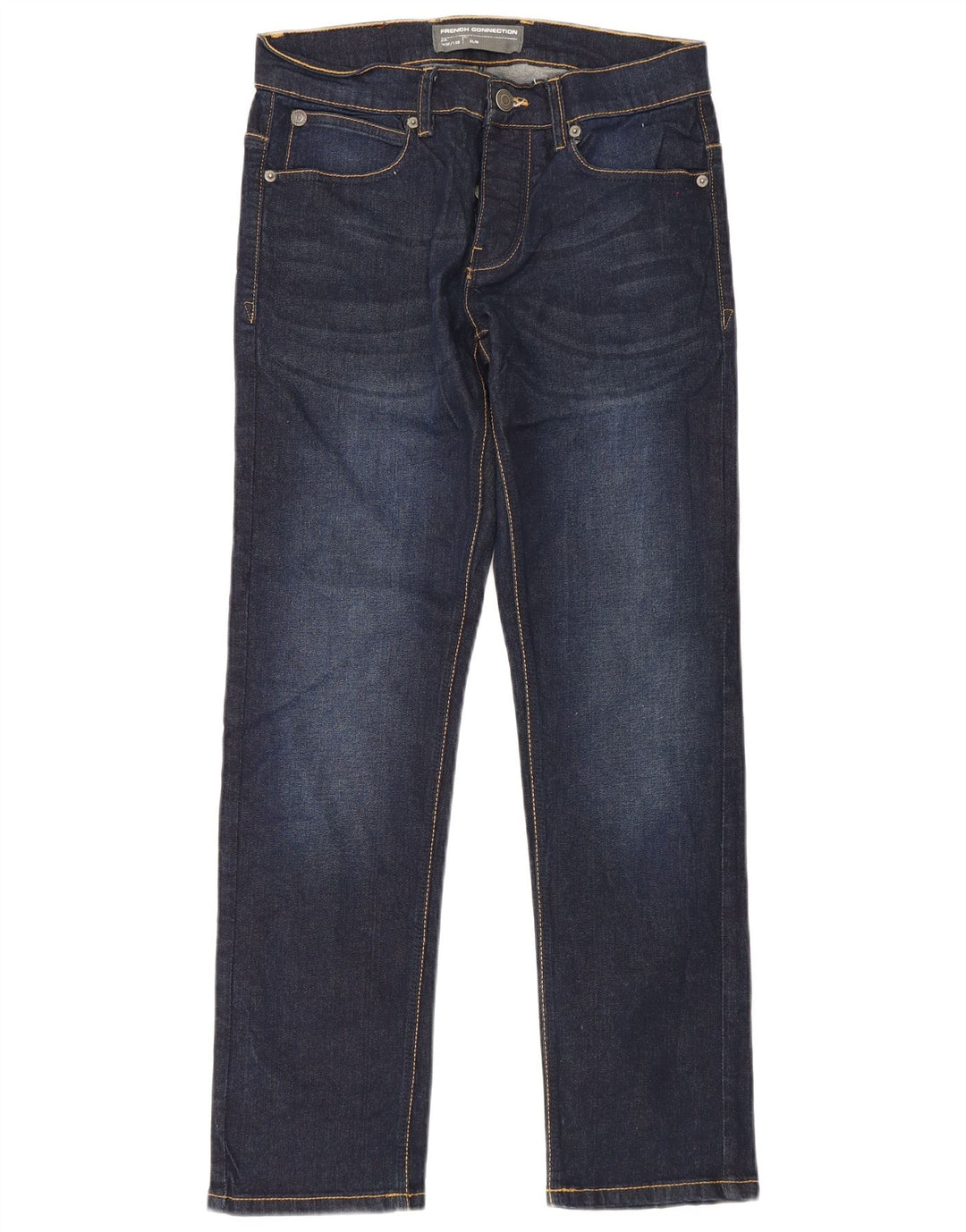 Jeans slim da uomo French Connection W30 L30 cotone blu navy