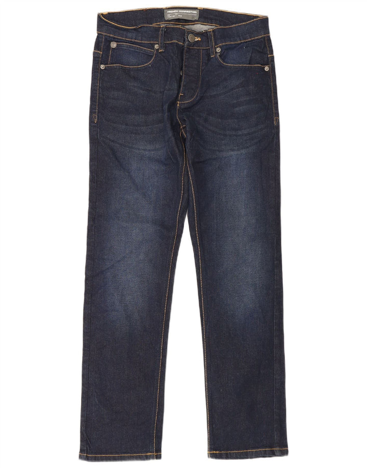 Jeans slim da uomo French Connection W30 L30 cotone blu navy