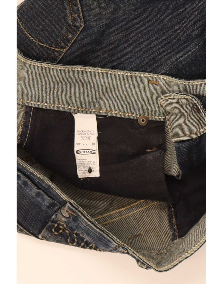 Jeans cropped da donna G-Star W28 L25 cotone blu navy