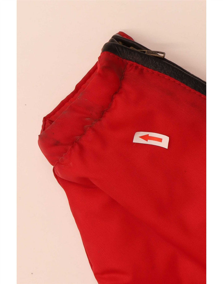 Giubbotto bomber vintage da uomo UK 42 XL rosso color block in poliammide