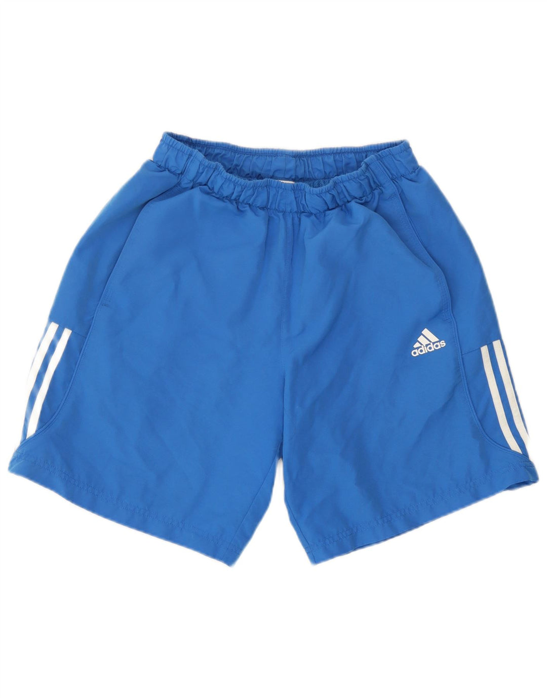 Pantaloncini sportivi da uomo Adidas in poliestere blu medio