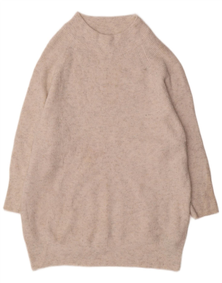 Abito maglione da donna Topshop UK 10 piccolo poliestere bianco