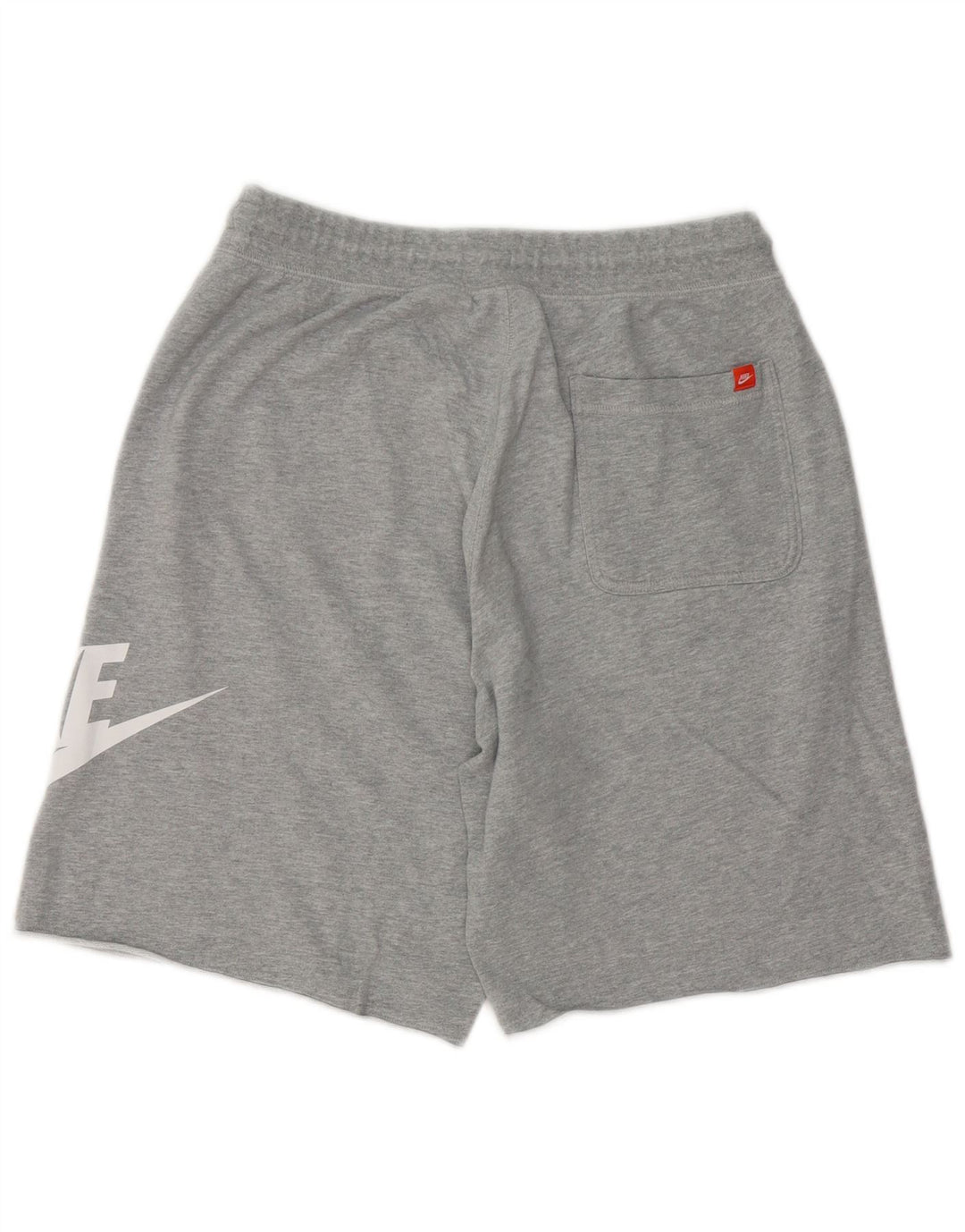 Pantaloncini sportivi con grafica Nike da uomo in cotone chiazzato grigio medio