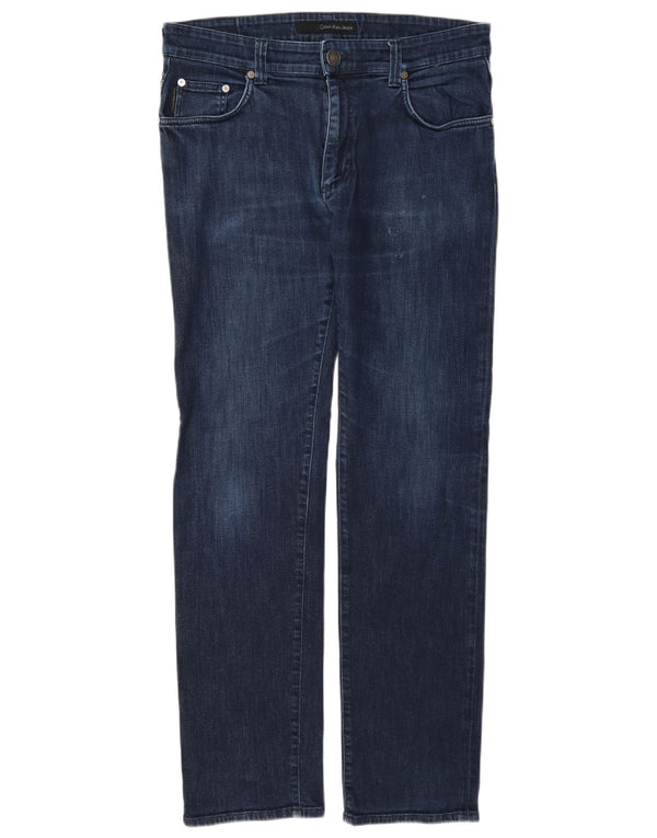 Jeans slim da donna Calvin Klein W31 L31 cotone blu navy