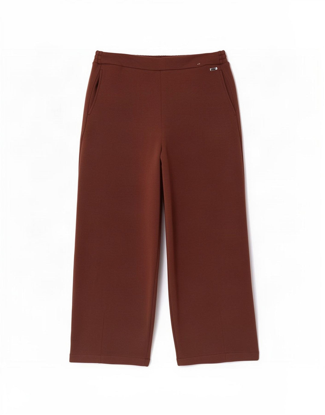 Pantaloni da tuta corti Marks & Spencer da donna UK 14 Large Marrone Poliestere