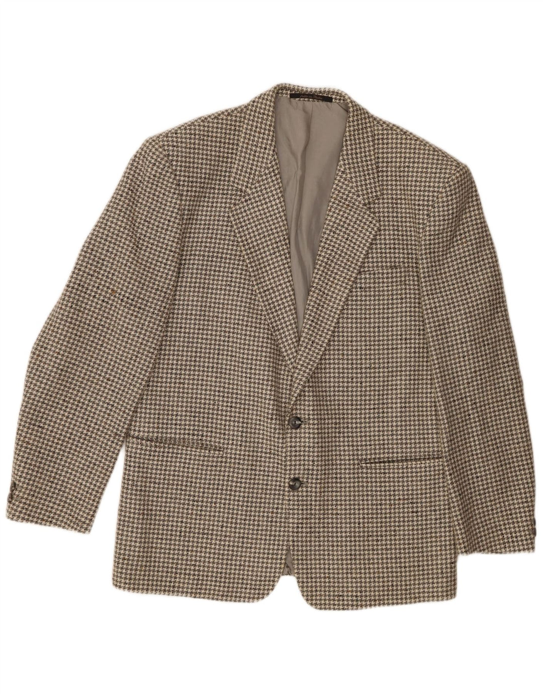 Giacca blazer a 2 bottoni da uomo Division Vogue UK 38 pied de poule grigio medio