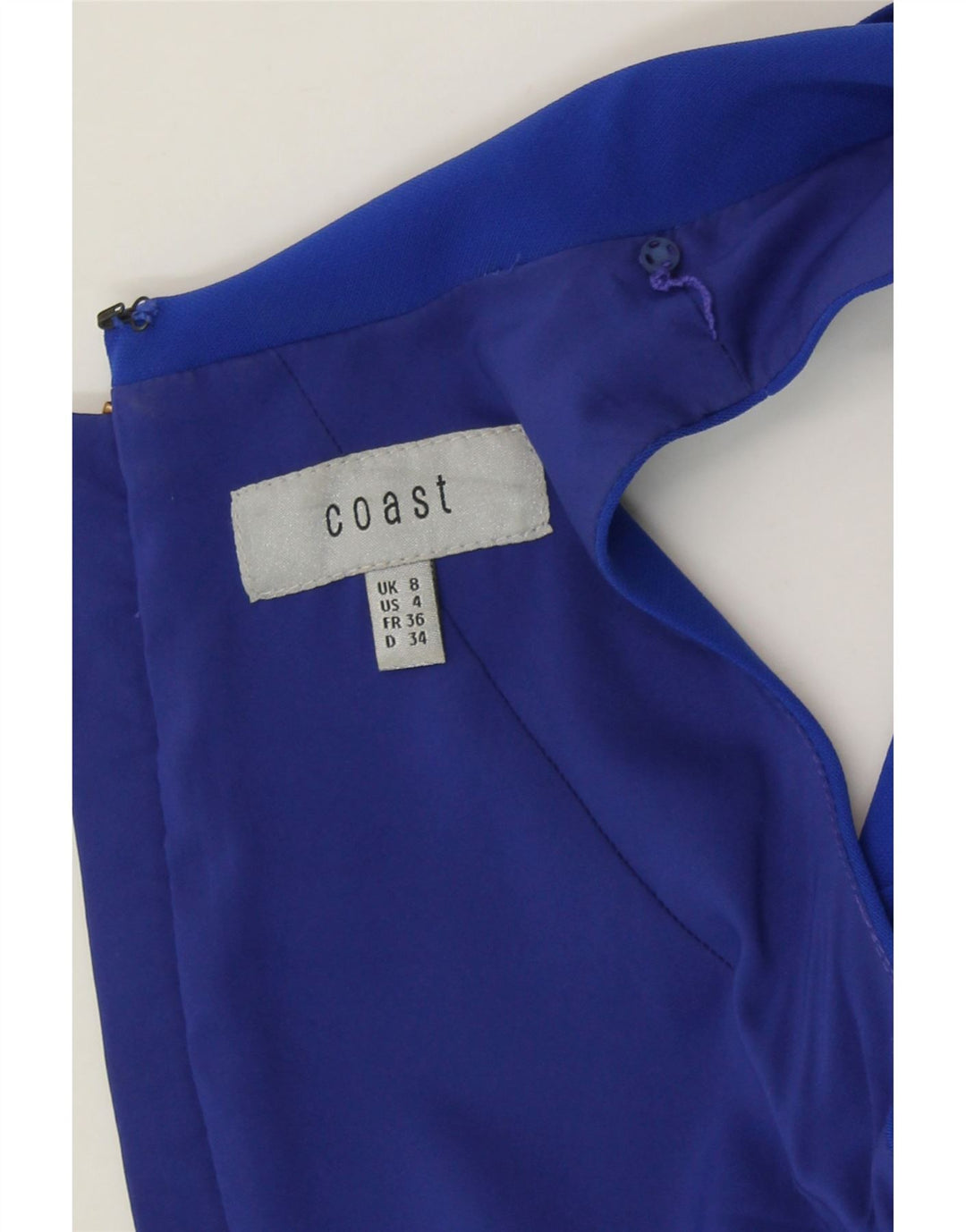 COAST Womens Sleeveless Bodycon Dress UK 8 Small Blue Vintage Coast and Second-Hand Coast from Messina Hembry 