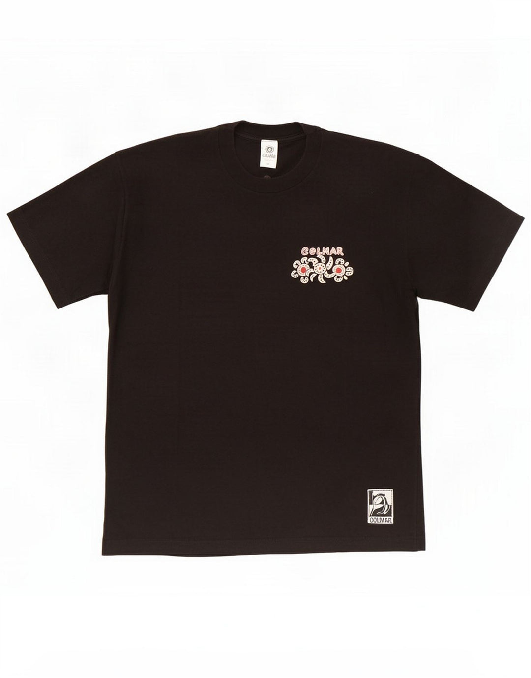 T-shirt grafica da uomo Colmar Top in cotone nero medio