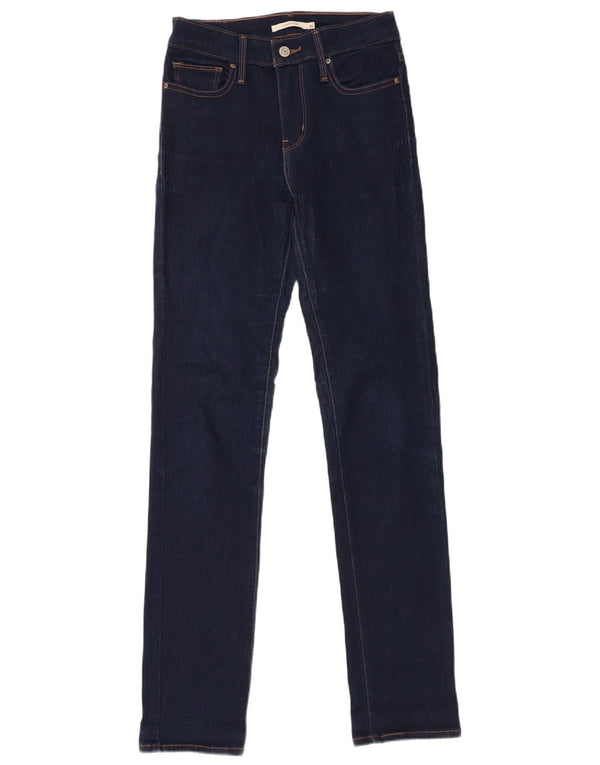 Jeans slim snellenti da donna Levi's W26 L32 cotone blu navy