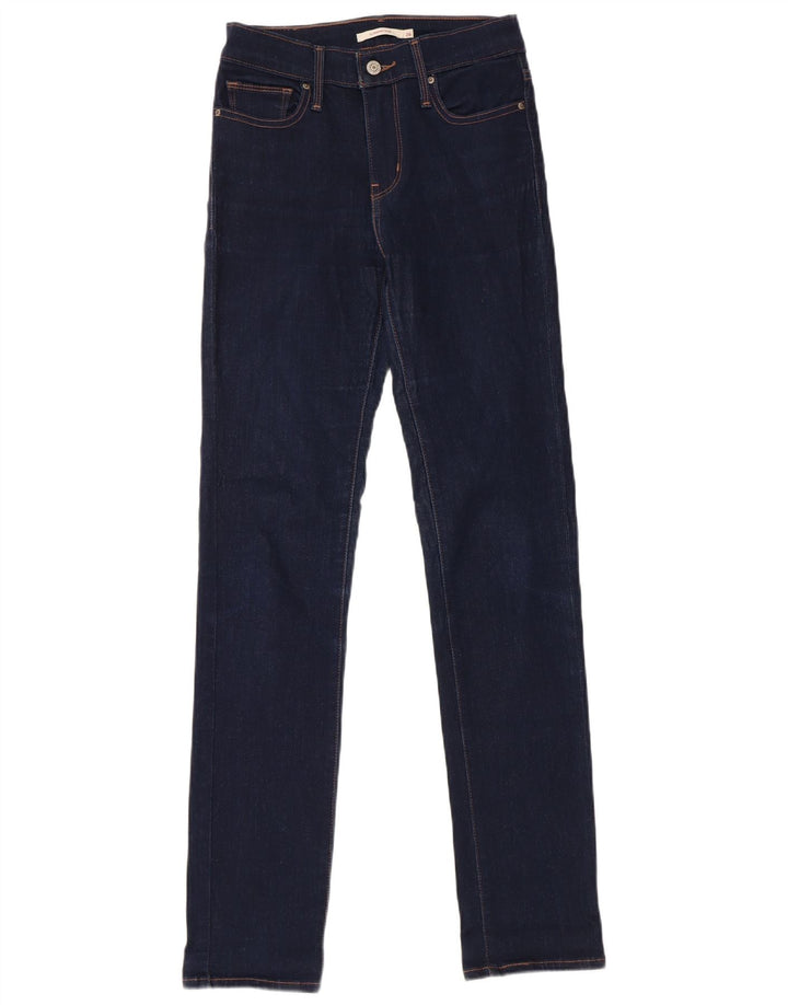Jeans slim snellenti da donna Levi's W26 L32 cotone blu navy