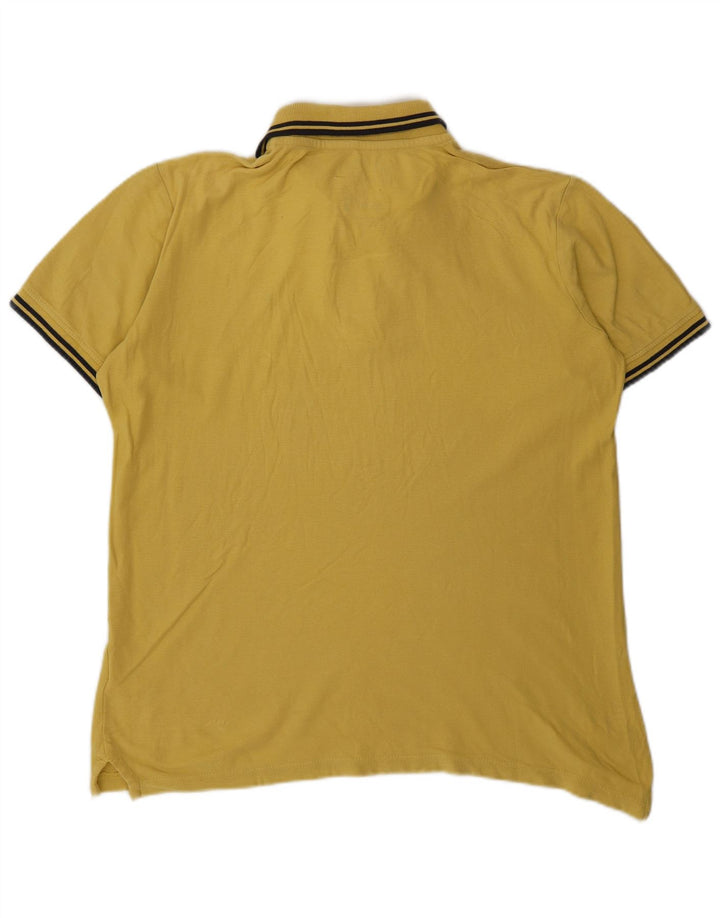 MARLBORO CLASSICS Polo classica country da uomo in cotone giallo medio