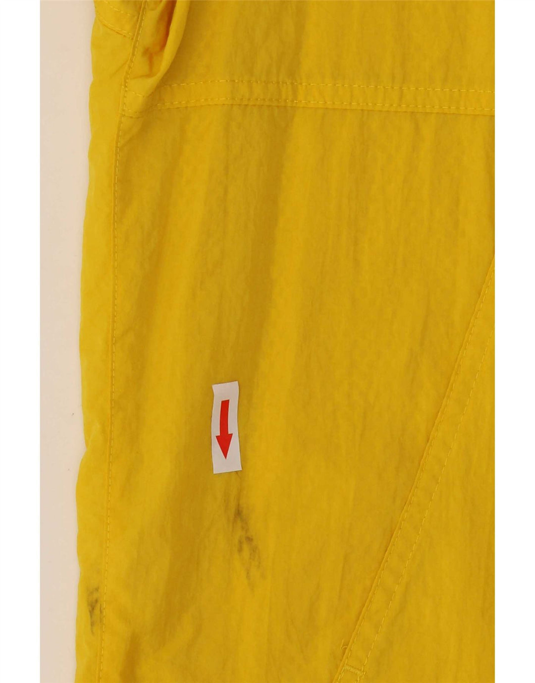Giacca antipioggia Adidas da uomo con cappuccio e pullover UK 36 piccola in nylon giallo