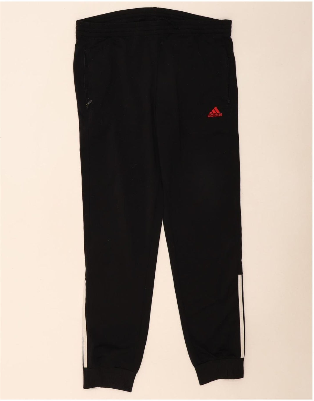 Pantaloni da tuta da uomo ADIDAS Joggers UK 38/40 Medium Nero Poliestere