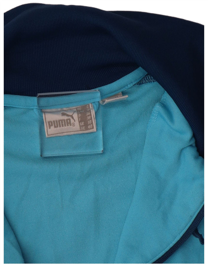 Giacca corta da tuta da donna PUMA UK 10 Small Blu Colourblock