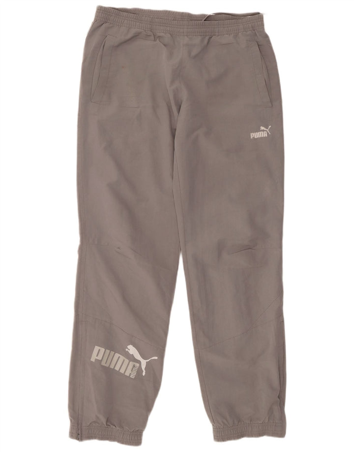 Pantaloni da tuta da uomo PUMA Joggers piccoli in poliestere grigio