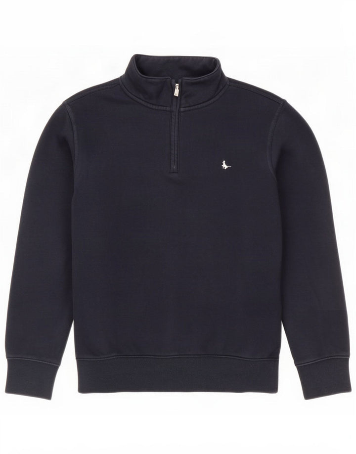 Jack Wills Felpa con collo con zip da uomo Maglione piccolo Blu navy
