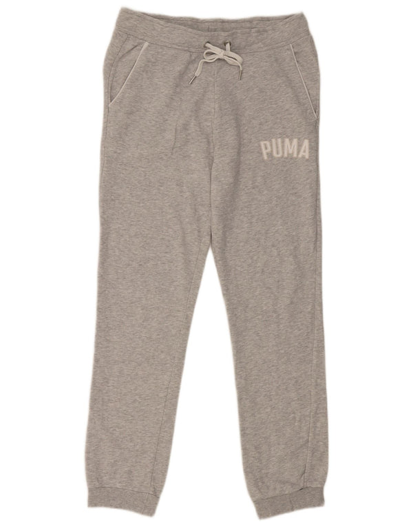 Pantaloni da tuta con grafica da donna Puma Joggers UK 12 Cotone grigio medio