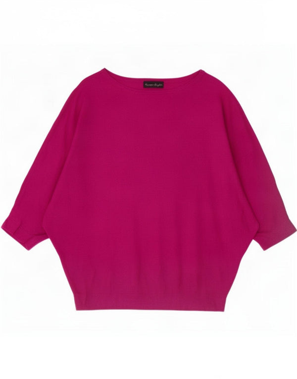 Phase Eight Maglione da donna con scollo a barca con maniche a 3/4 UK 10 Piccolo Rosa