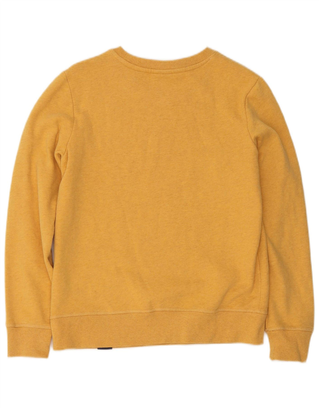 Felpa oversize da donna Superdry Maglione UK 8 Small Cotone giallo