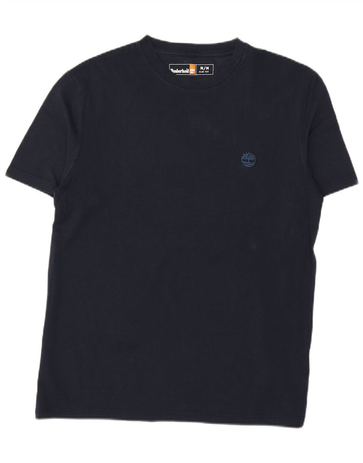 TIMBERLAND T-shirt slim fit da uomo in cotone medio blu navy