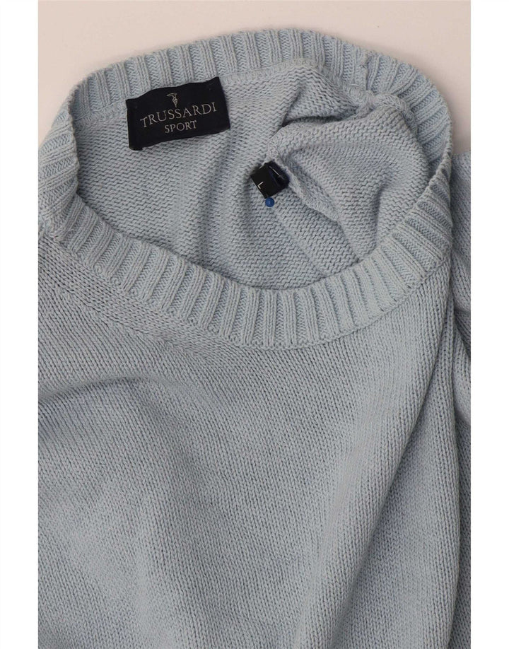 Maglione Maglione Girocollo Uomo Trussardi Large Blu