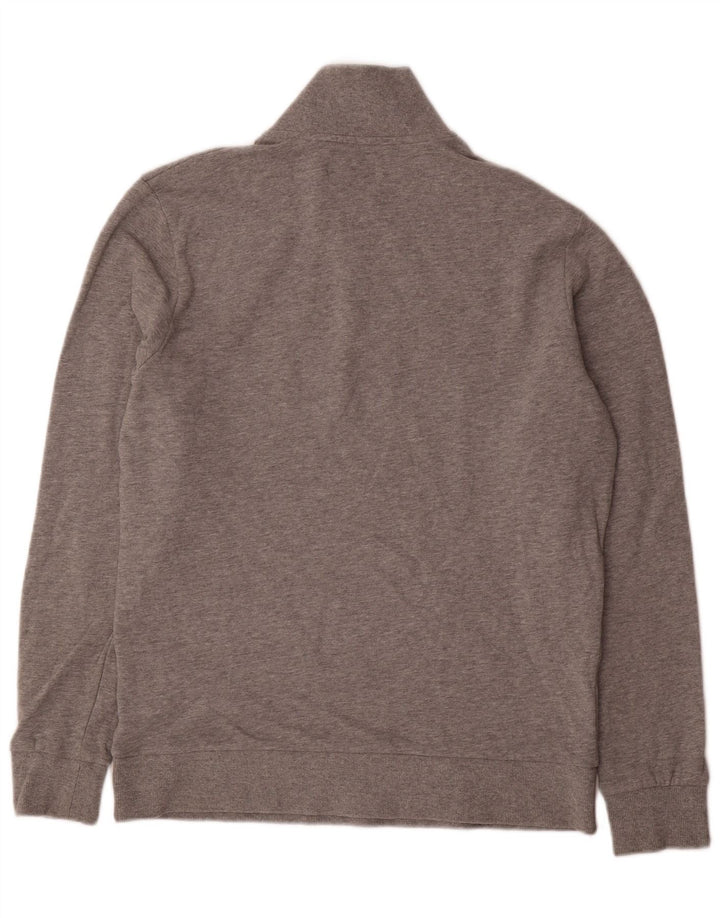 Jack & Jones Felpa con collo con zip grafica da uomo Maglione grande grigio screziato