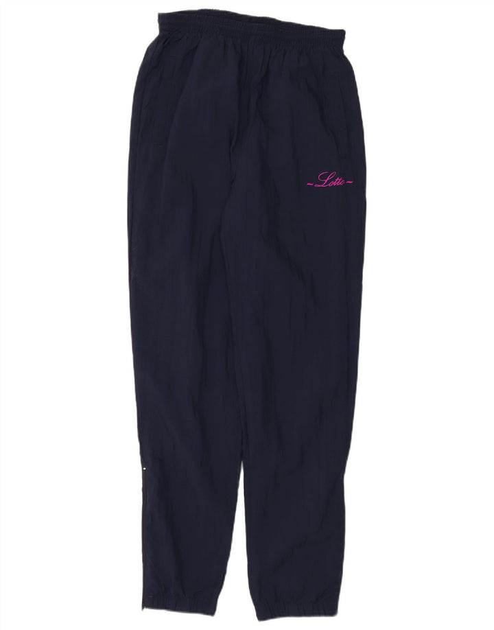 Pantaloni da tuta da uomo Lotto Joggers medi in nylon blu navy