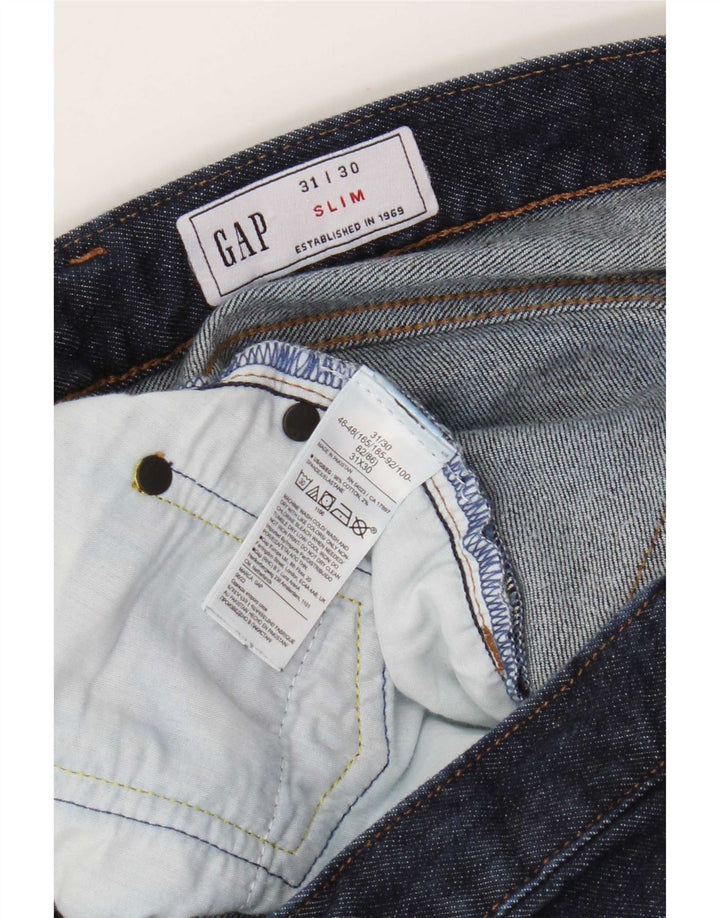Jeans slim da uomo Gap W31 L30 cotone blu navy