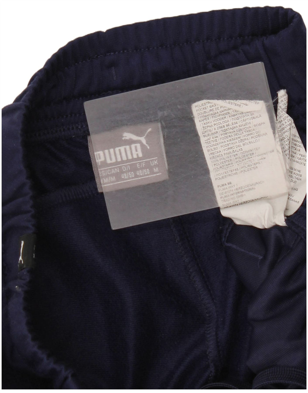 Pantaloni da tuta da uomo Puma Joggers medi in poliestere blu navy