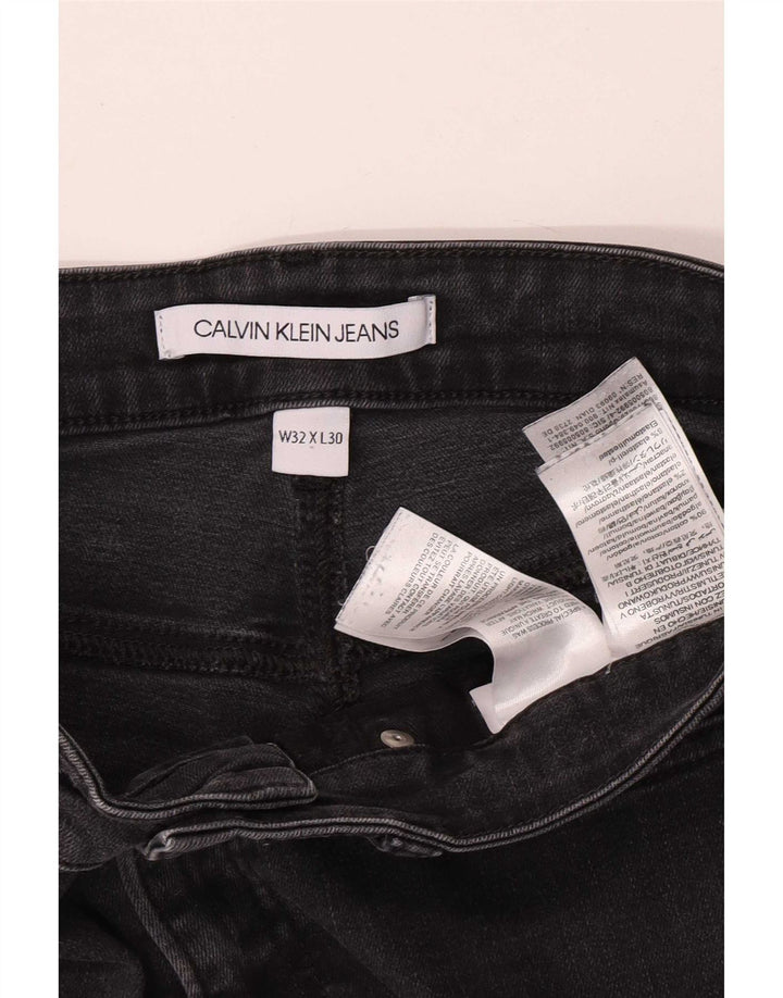 Jeans slim da uomo Calvin Klein W32 L27 cotone grigio