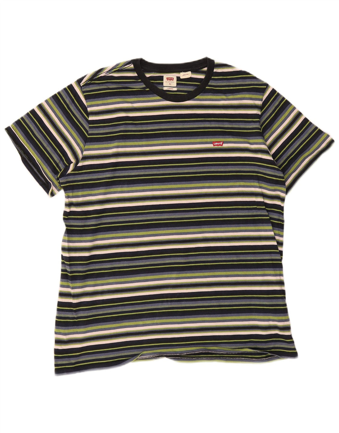 T-shirt standard da uomo LEVI'S Top XL in cotone a righe multicolore