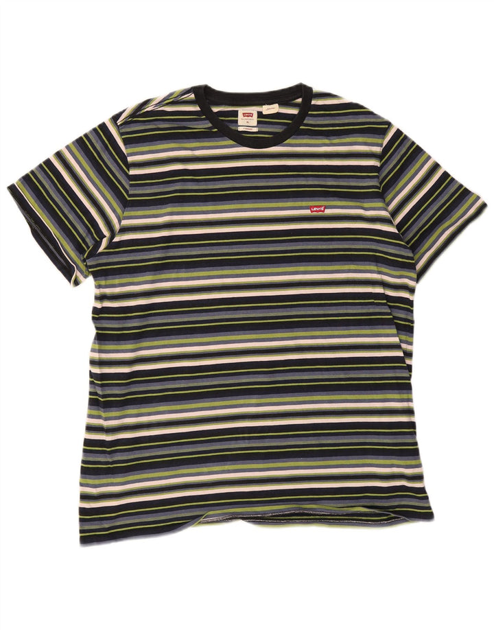T-shirt standard da uomo LEVI'S Top XL in cotone a righe multicolore