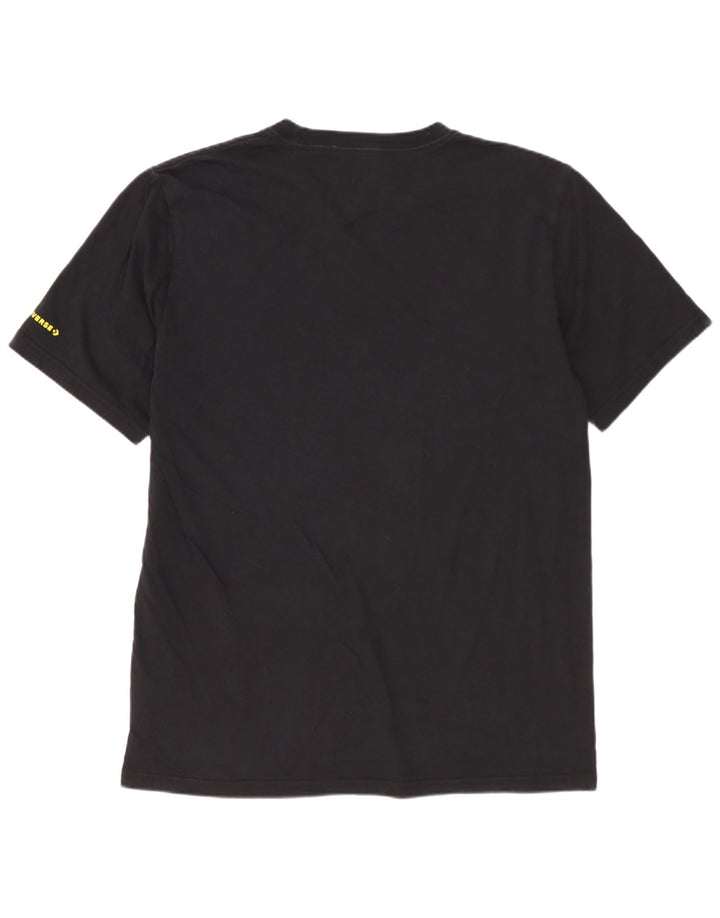 CONVERSE T-shirt grafica da uomo Top in cotone floreale nero medio