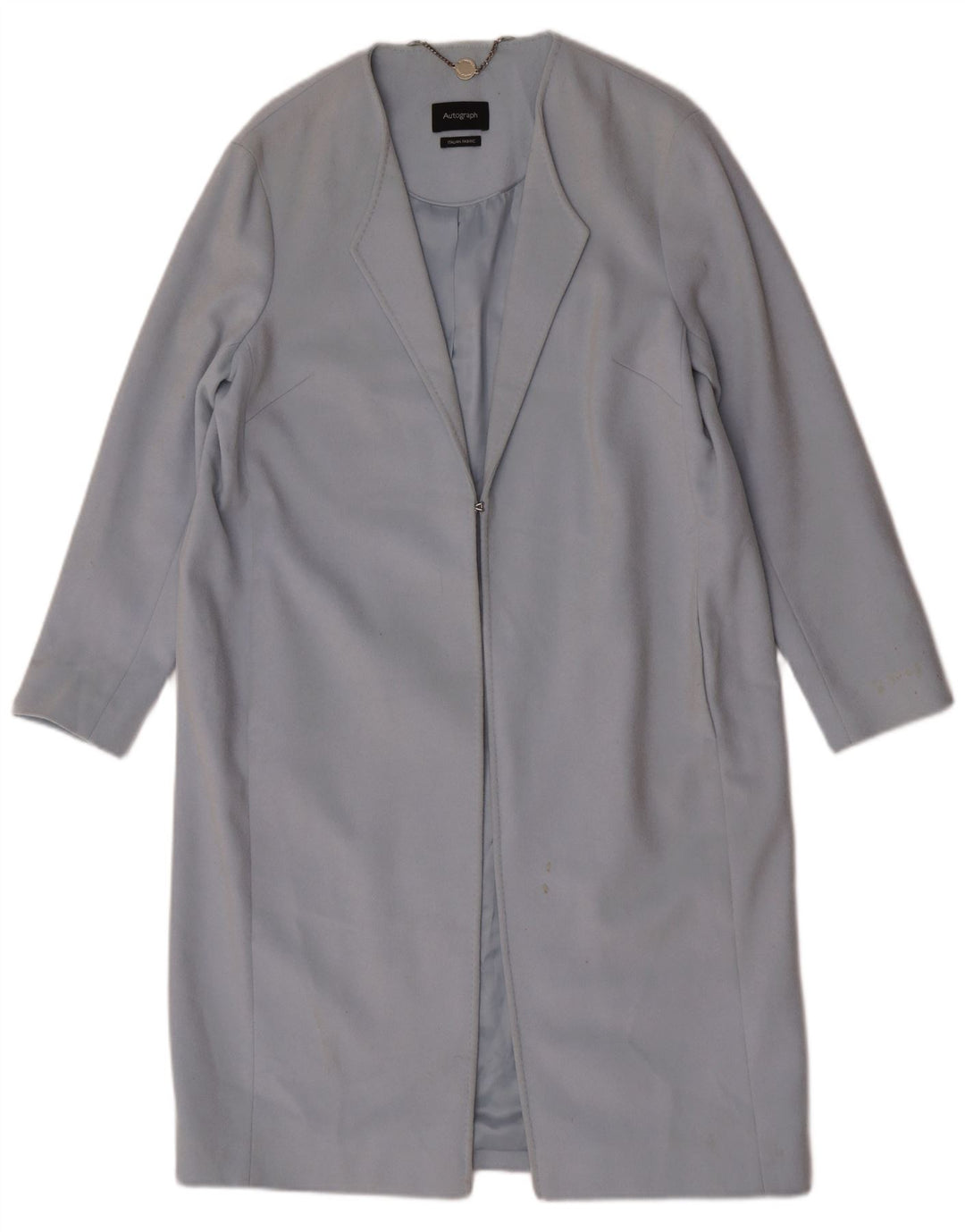 Cappotto autografo da donna Marks & Spencer UK 12 blu medio classico