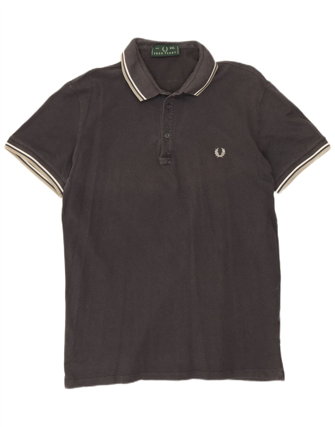 Polo da uomo FRED PERRY 2XL in cotone grigio