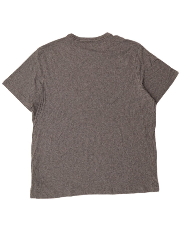 T-shirt grafica da uomo Puma Top 2XL in cotone grigio