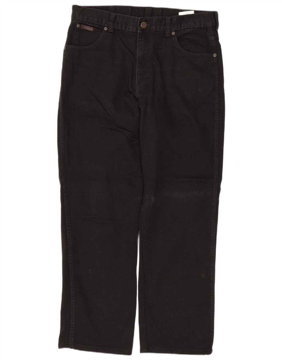 Jeans dritti da uomo Texas WRANGLER W34 L28 cotone nero