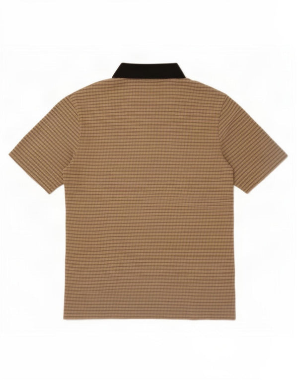 Polo Uomo Trussardi Jeans Cotone Check Beige Medio