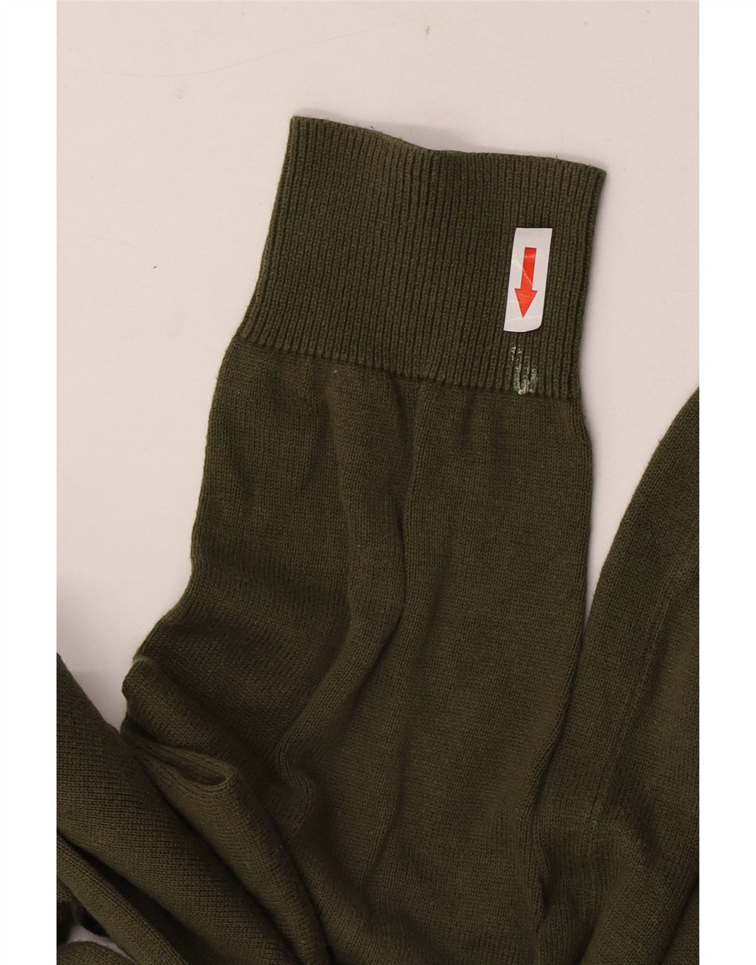 Crew Clothing Maglione da uomo con collo in cotone kaki medio