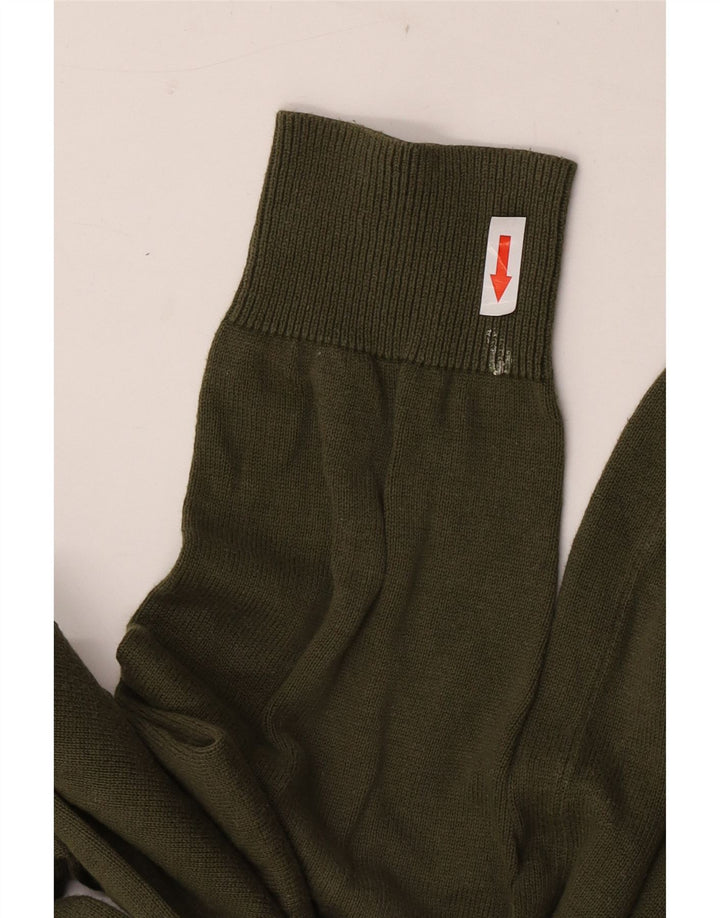 Crew Clothing Maglione da uomo con collo in cotone kaki medio