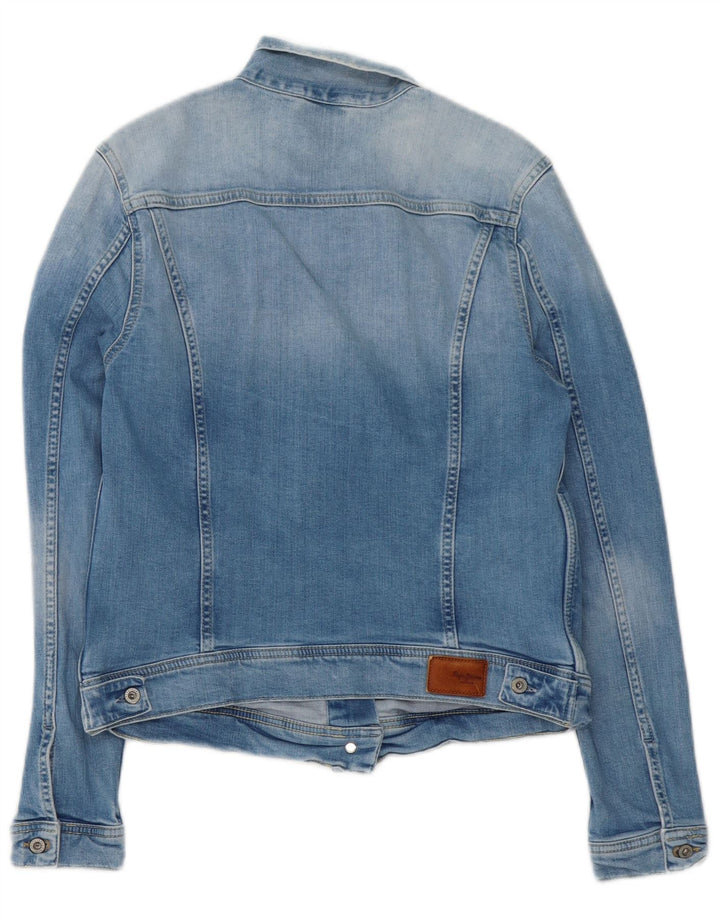 Giacca di jeans da donna PEPE Jeans UK 14 grande cotone blu